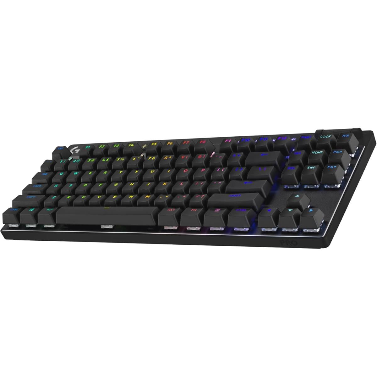 Logitech G PRO X TKL LIGHTSPEED Wireless (2.4GHz, Bluetooth, Wired USB) RGB Gaming Keyboard, GX Brown Tactile, PBT Keycaps w/ USB-C, Media Controls & Volume Roller - Black | G PRO X TKL LIGHTSPEED | - CompuMe