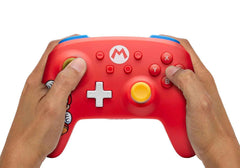 PowerA Wireless Controller for Nintendo Switch - Mario Joy, Switch Lite/Switch-OLED Model, Nintendo Switch 2, AA Battery Powered (Battery Included), Bluetooth, Motion Controls, Officially Licensed