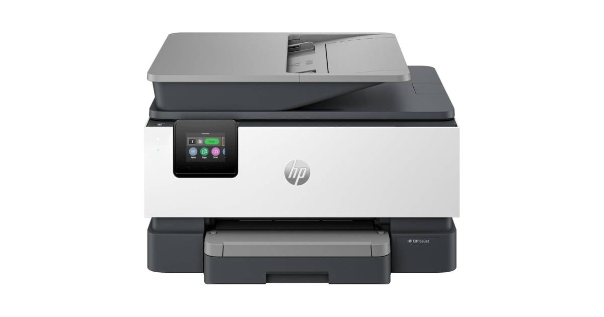HP OfficeJet Pro 9123 All-in-One Printer, Print, copy, scan, fax, Wireless, Automatic document feeder, Two-sided printing, Two-sided scanning.