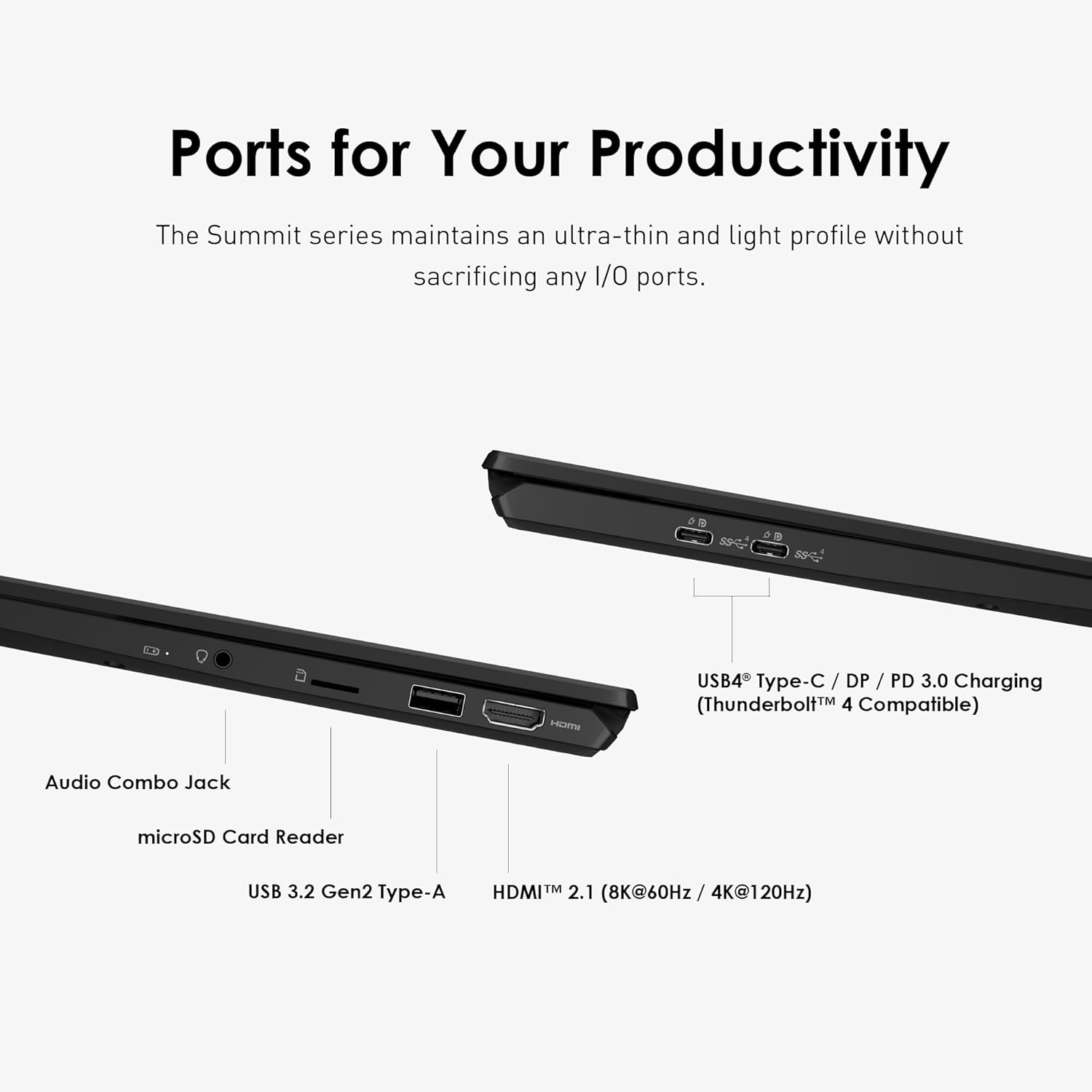 Summit A3HMTG - 015US NVMe laptop for portable computing