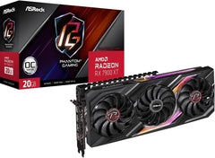 AMD Radeon™ RX 7900 XT Phantom Gaming 20GB OC Graphics Card 320 Bit 7680 x 4320 0dB Silent Cooling 3 x DisplayPort™ 2.1 GDDR6 1 x HDMI™ 2.1 20Gbps PCI Express 4.0