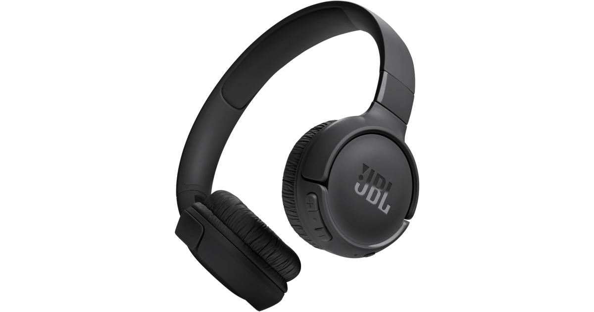 JBL Tune 520BT - Wireless On-Ear Headphones, Up to 57H Battery Life and Speed Charge, Lightweight, Comfortable and Foldable Design, Hands-Free Calls with Voice Aware (Black)