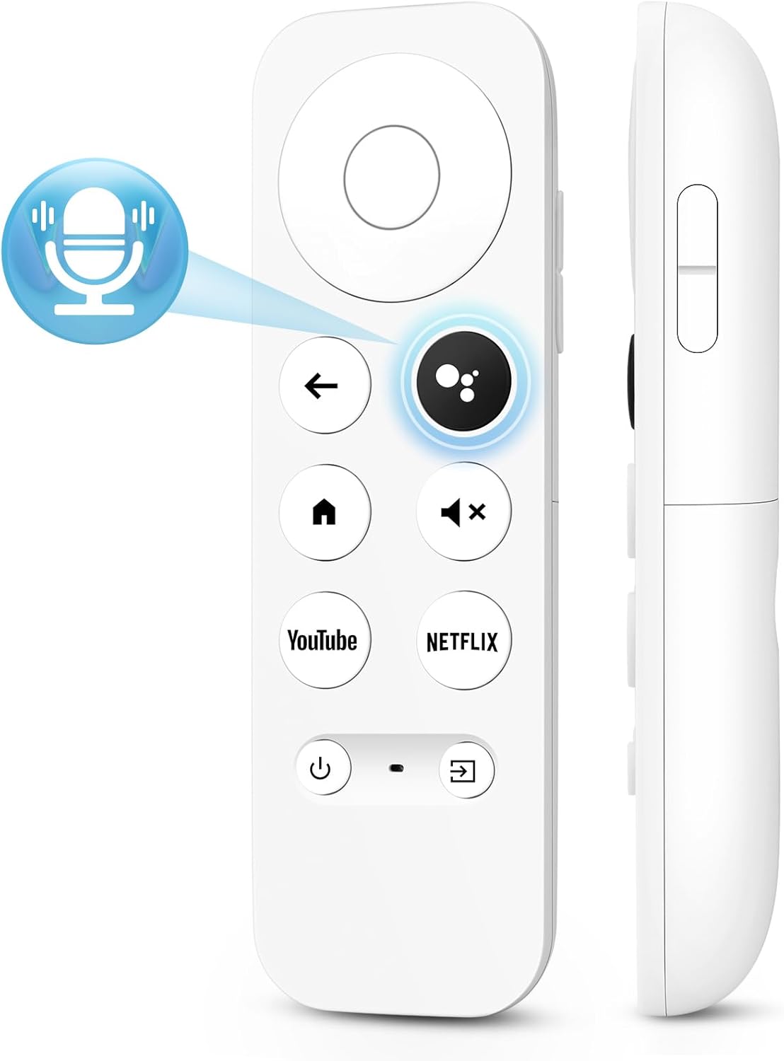 for Google-Chromecast-Remote-Control Replacement,Compatible with Chromecast Google TV and Streaming(Only for White Equipment)