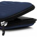 Pouch 2.5" External Hard Drive Case Semi Hard Shell - Zig Zag Navy Blue