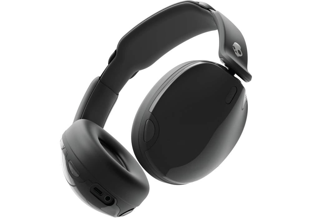 Skullcandy Hesh 540 ANC Wireless Bluetooth Over-Ear FIt Headphones with THX Spatial Audio and Active Noise Cancelling, True Black