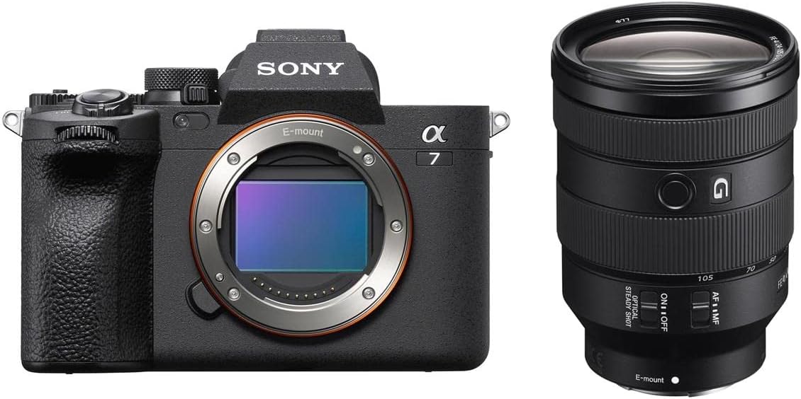Alpha a7 IV Full Frame Mirrorless Interchangeable Lens Digital 4K Camera, Black - Bundle with Sony FE 24-105mm f/4 G OSS Standard Zoom E-Mount Lens