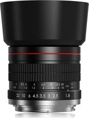 E 85mm f1.8 Portrait Lens - MF for Sony a7 IV/a7 III/ZV-E10/a7R V/a7C II/a7R IV/a7S III/a1/a9 III/a6400/a6100/a9 II/a7 II/a6000/NEX-6/NEX-5/Alpha - Manual Focus Mirrorless Cameras Lenses(E Mount)
