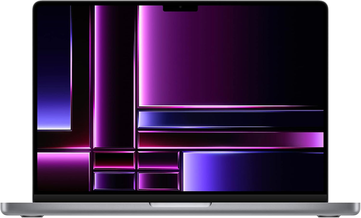 2023 MacBook Pro Laptop with Apple M2 Pro chip with 10‑core CPU and 16‑core GPU: 14.2-inch Liquid Retina XDR Display, 16GB Unified Memory, 512GB SSD Storage. Works with iPhone/iPad; Space Gray
