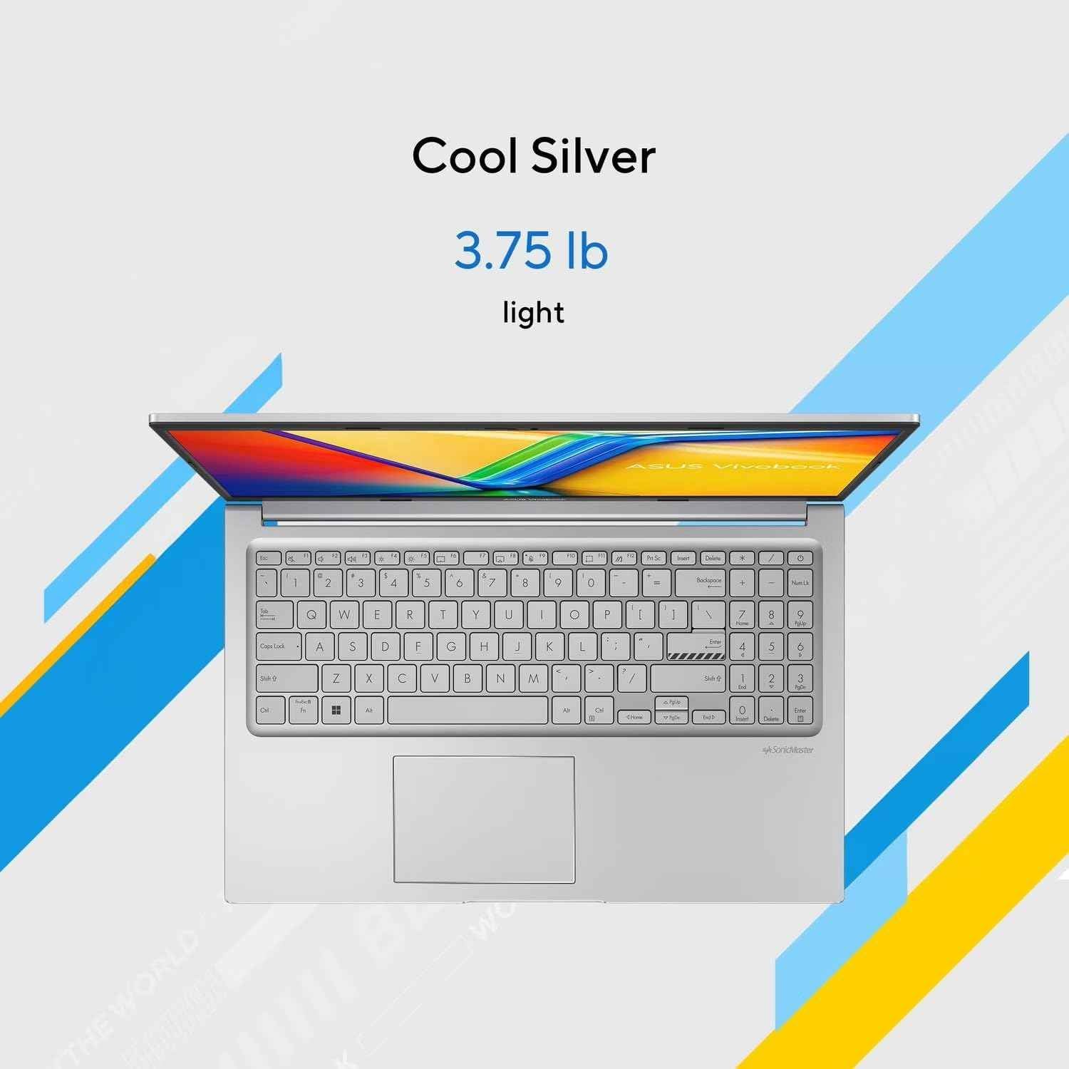 Vivobook 15 15.6" FHD Laptop, Intel 10-Core i5 1334U, 16GB RAM 512GB SSD, Intel Iris Xe Graphics Backlit Keyboard Win 11 WiFi 6 Bluetooth 5.2 Computer for Creator Business Gaming w/GM Accessory