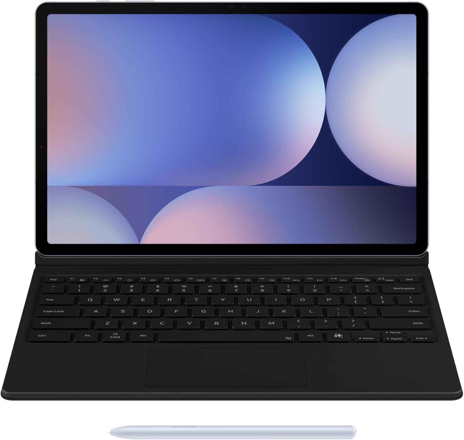 Galaxy Tab Book Cover Keyboard Ai Key for Galaxy Tab S10 Ultra & S9 Ultra, Detachable Platform, PC-Like Experience, Wireless Keyboard Sharing, International Version, Black