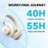 Soundcore by Anker, Space One, Active Noise Cancelling Headphones, 2X Stronger Voice Reduction, 40H ANC Playtime, App Control, LDAC Hi-Res Wireless Audio, Comfortable Fit, Clear Calls, Bluetooth 5.3, Latte Cream
