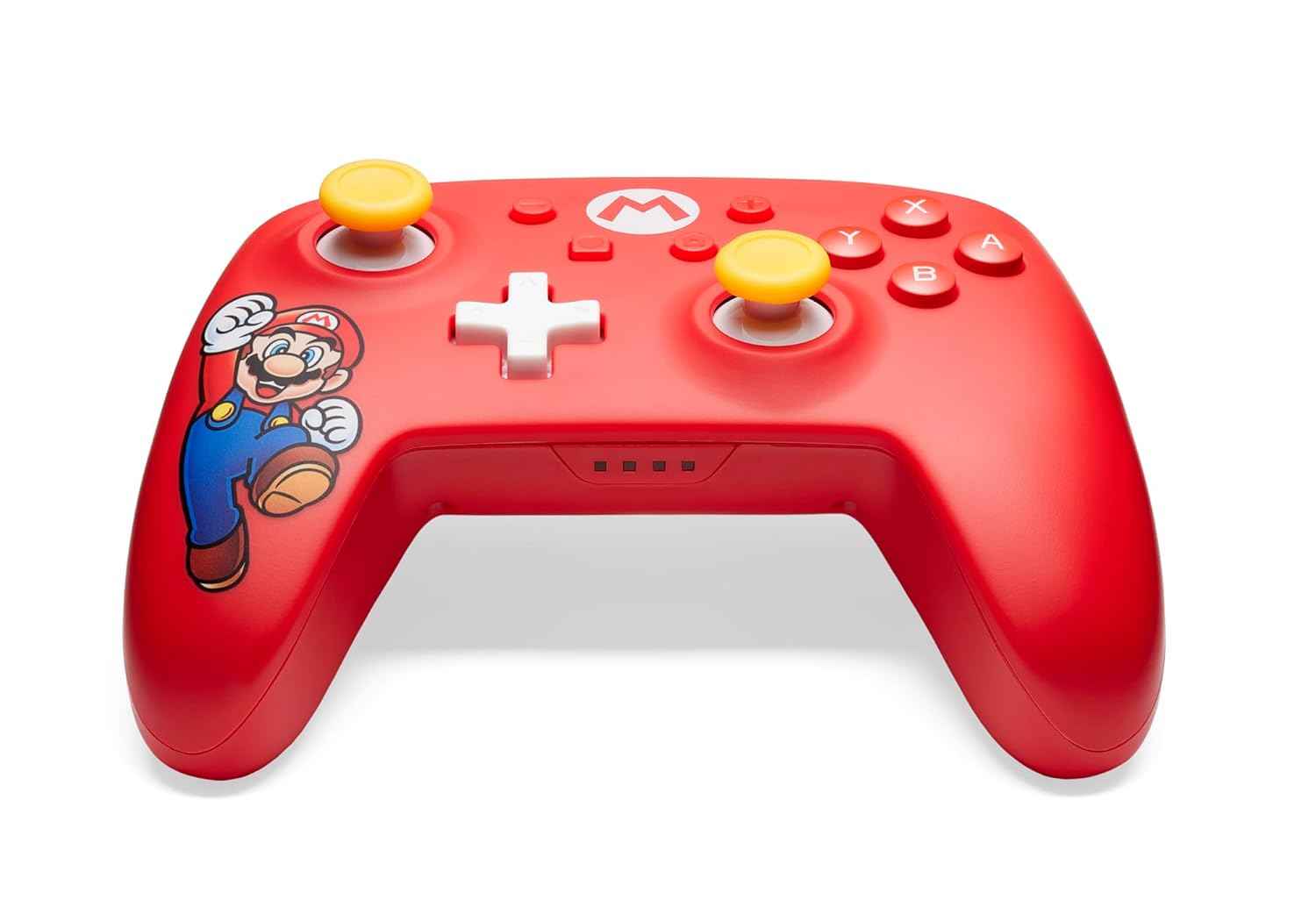 PowerA Wireless Controller for Nintendo Switch - Mario Joy, Switch Lite/Switch-OLED Model, Nintendo Switch 2, AA Battery Powered (Battery Included), Bluetooth, Motion Controls, Officially Licensed