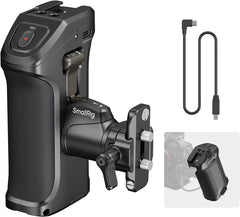Rotating Side Handle with Trigger REC for Sony Selected Mirrorless Cameras, for Sony Alpha 7 IV/Alpha 7R V / A7 III / FX3 / Alpha 9, Compatible with F550/570 Battery, Shutter Control