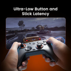 GameSir Nova Lite 2 Wireless PC Controller with Hall Effect Joysticks & Triggers, 2.4G & Wired 1000Hz Polling Rate, Remappable Buttons - Compatible with PC/Switch/Steam/Android (Grey)