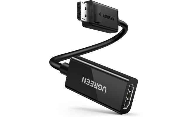 UGREEN DisplayPort to HDMI Adapter MM137 4K@60Hz DP to HDMI Male to Female Converter Video Display Cord Compatible with AMD NVIDIA Dell HP PC Laptop HDTV Monitor Projector Computer