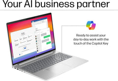 HP ProBook 4 G1a Business AI PC Laptop (16" FHD+, AMD Ryzen 5 230 (> Intel i7-1355U), 16GB DDR5 RAM, 512GB SSD, Radeon 760M Graphics), HP Wolf Security, Backlit, Fingerprint, 1080p Webcam, Win 11 Pro