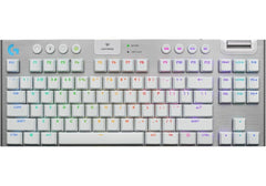 Logitech G915 X LIGHTSPEED TKL Tactile Wireless Gaming Keyboard – Tactile GL Low‑Profile Switches, Tri‑Mode Connectivity, KEYCONTROL Customization, LIGHTSYNC RGB, Aluminum Alloy Build, White