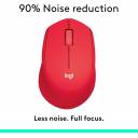 Logitech M330 Silent Mouse, Wireless, (Red)