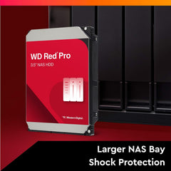 Western Digital 4TB WD Red Pro NAS Internal Hard Drive HDD - 7200 RPM, SATA 6 Gb/s, CMR, 256 MB Cache, 3.5" - WD4005FFBX