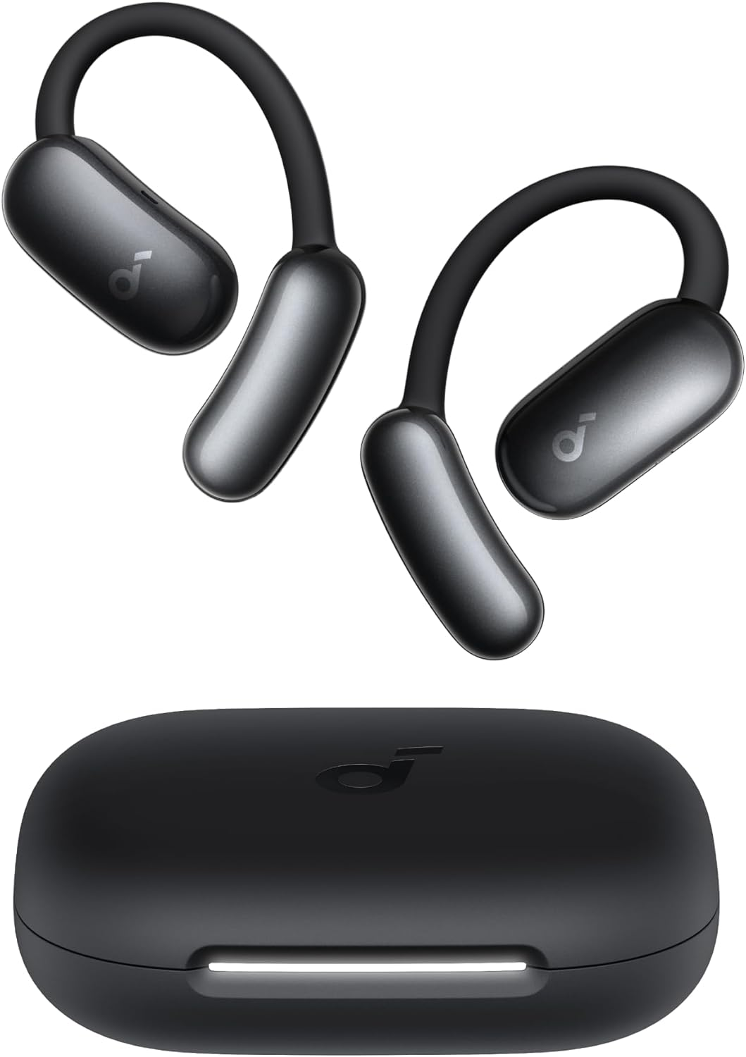 Soundcore AeroFit 2 AI Assistant Open-Ear Wireless Earbuds — Black