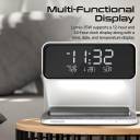 Promate Lumix-15W, 3-in-1 Digital Alarm Clock with 15W Wireless Charger, Dual Alarm, Nap Function, LED Display 3 Night Light Modes, iPhone, Galaxy