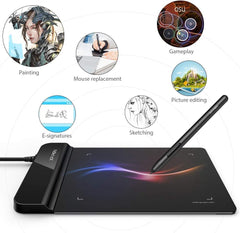 Drawing Tablet-XP-Pen G430S OSU Tablet Graphic Drawing Tablet with 8192 Levels Pressure Battery-Free Stylus, 4 x 3 inch Ultrathin Tablet & PN01 Battery-Free Passive Stylus