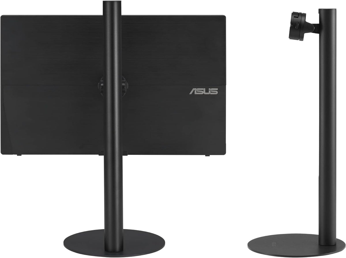 ZenScreen Stand MTS02D - Ergonomic Stand for Portable Monitors, Tilt, Pivot, Height adjustments, 1/4” Tripod Socket Compatible, Work from Home Setup, Home Office