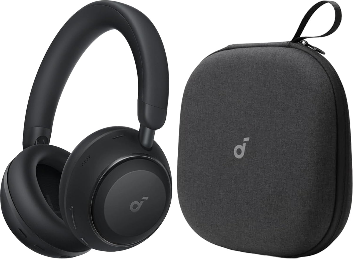Space 2 by Anker, Active Noise Cancelling Headphones with Protective Case, Comfortable Fit, 50H Playtime, LDAC Hi-Res Wireless Audio, Dual Connection, Clear Calls, Bluetooth 6.1, Nap Mode