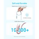 Anker Zolo USB C to USB C Cable, Braided and Dirt-Free Type-C Fast Charging Cable, Slim Connector, for iPhone 17 Series, MacBook (240W) (White, 3.3 FT) - 18 Month Warranty