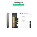 UGREEN M.2 NVMe to PCIe 3.0 x4 Adapter Card M-Key SSD 2280 2260 2242 2230 Desktop PCI Express Converter Card 70503