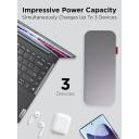 Lenovo Go USB-C Laptop Power Bank (20000 mAh) - 65W - USB-C and USB-A Ports - Fast Charging Portable Power Station with Integrated Cable - Model PBLG2W - Storm Grey