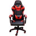 Dragon War GC-018 - Ergonomic Gaming Chair, PU Leather Finish, 145° Recline, Class‑4 Gas Lift, Neck & Lumbar Support, Black & Red