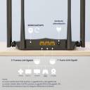 Tenda AC8 v6.0 – AC1200 Dual‑Band Gigabit Wireless Router, 1167Mbps, 1GHz CPU, MU‑MIMO, 4×6dBi Antennas, Beamforming, IPTV, IPv6, Parental Control