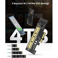 Ugreen PCIe 3.0 M.2 NVME and NGFF Reader Adapter Card