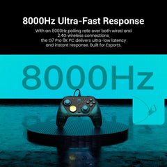 GameSir G7 Pro 8K PC Wireless Controller, Aimlabs Edition – 8000Hz Polling Rate Wired & 2.4G, TMR Joysticks Anti-Stick Drift, Hall Effect Analog Triggers, Esports Gamepad for Windows PC with 3.5mm Audio