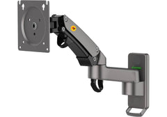NB North Bayou TV Monitor Stand Holder Wall Mount Bracket Full Motion Articulating Swivel for 17-35" Monitors (Load Capacity from 6.6 to 26.4lbs) Double Extension F150
