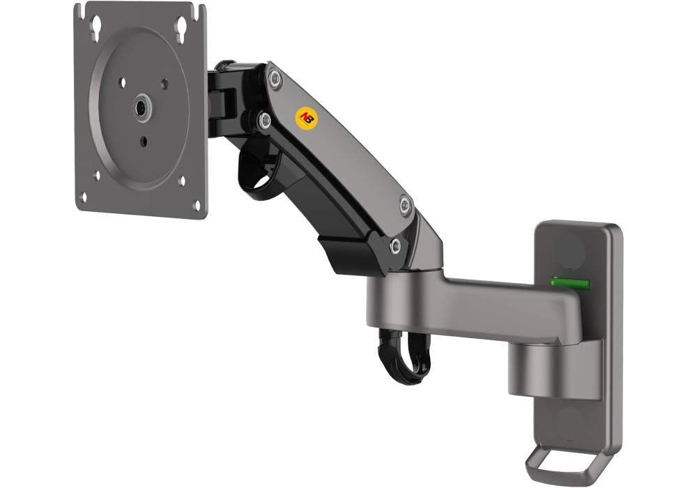 NB North Bayou TV Monitor Stand Holder Wall Mount Bracket Full Motion Articulating Swivel for 17-35" Monitors (Load Capacity from 6.6 to 26.4lbs) Double Extension F150