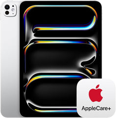 iPad Pro 11-Inch (M4): Ultra Retina XDR Display - Nano-Texture Glass, 1TB, Landscape 12MP Front Camera/12MP Back Camera, Wi-Fi 6E, Face ID, All-Day Battery — Silver with AppleCare+ (2 Years)