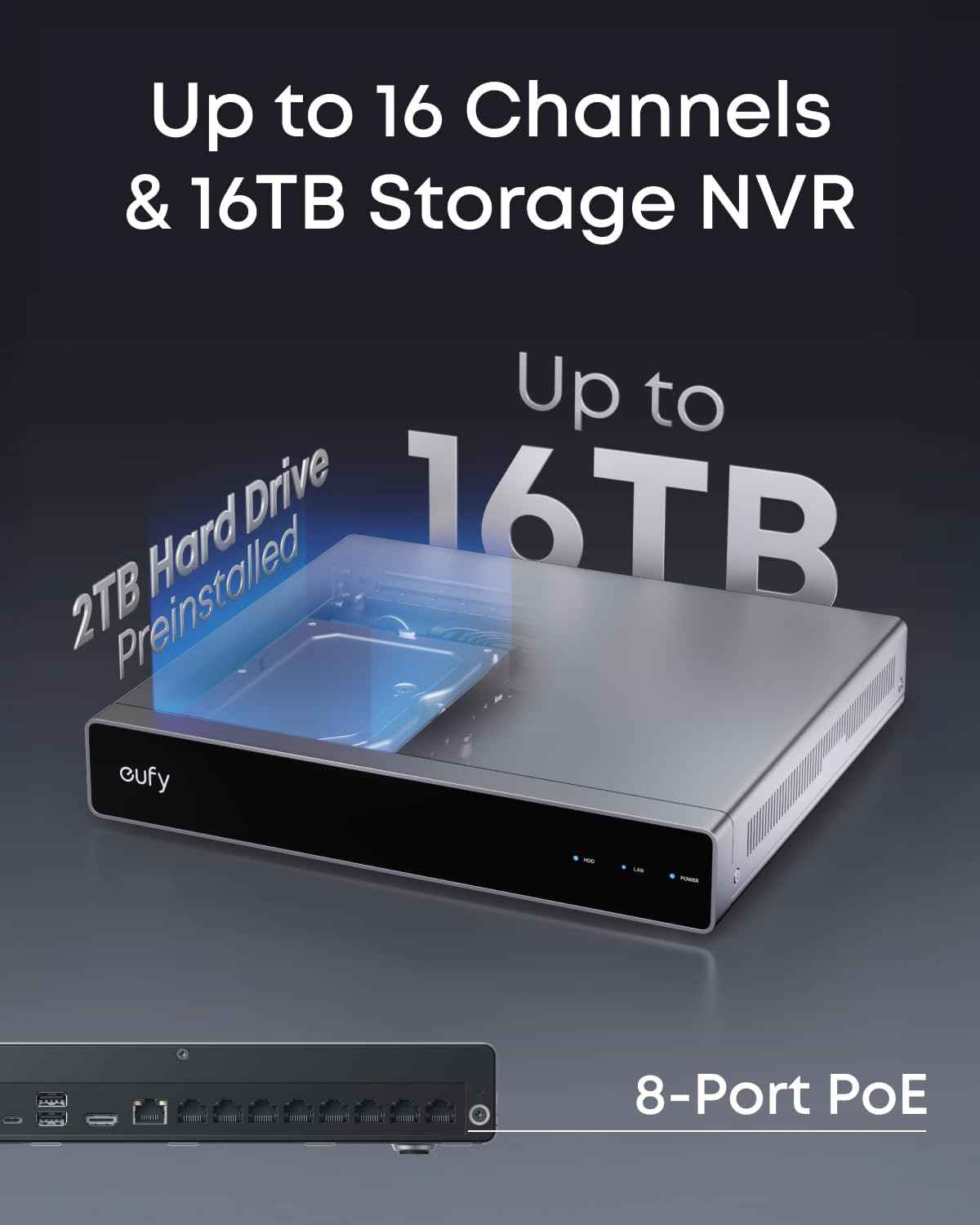 eufy Network Video Recorder S4 for Home Security Cameras