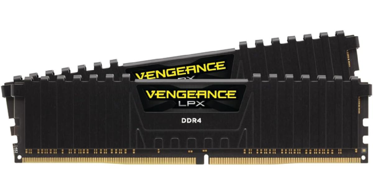 Corsair VENGEANCE LPX 32GB (2 x16GB) DDR4 RAM 3200MHz C16 Memory Kit - Black