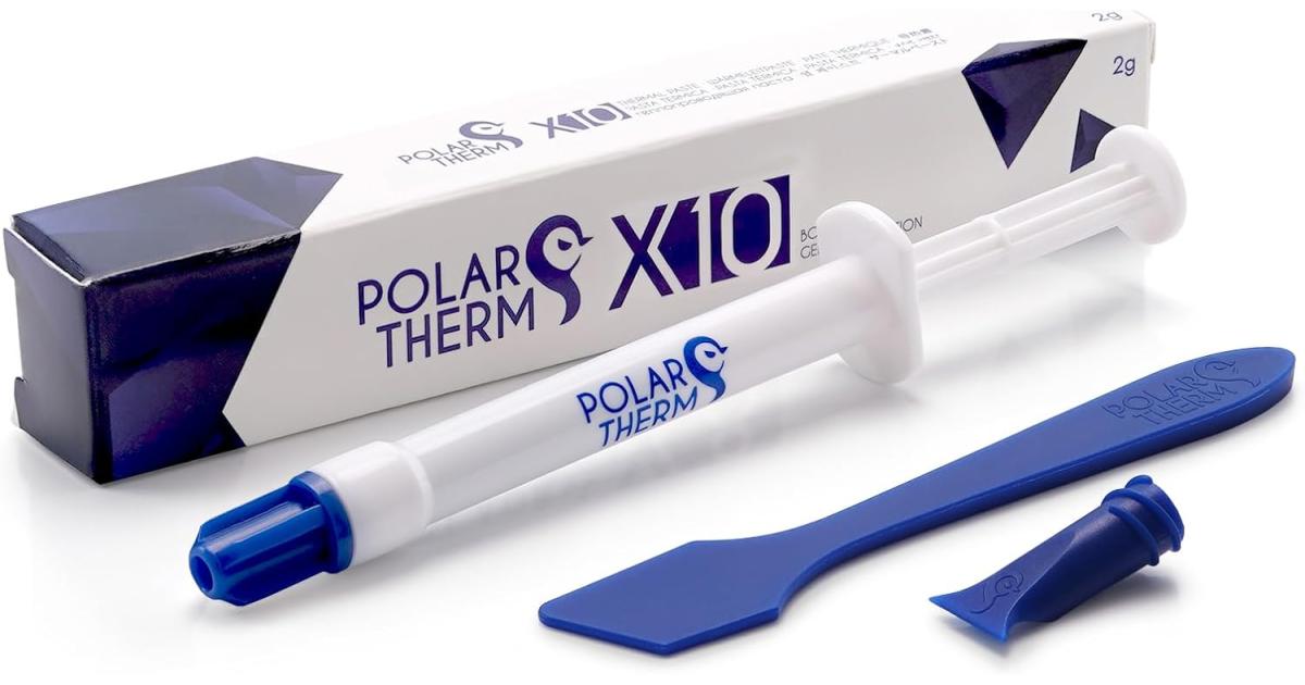 Polartherm X10 By Thermal Grizzly (2g) Extreme Performance Thermal Past For CPU & GPU, Non-Conductive Thermal Grease