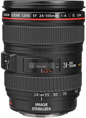 EF 24-105mm f/4 L is USM Lens for Canon EOS SLR Cameras - White Box (Bulk Packaging)