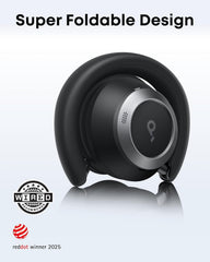 Space One Pro, FlexiCurve Over-Ear Headphone, Adaptive Active Noise Cancelling Headphones Driven by 6 Mics, 60H Lossless Audio, Ultra-Fast Charging, Hi-Res Wireless, Comfortable Fit