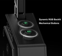 MOZA SGP Sequential Shifter PC USB Racing Similator Joysticks, Versatile Multi-Functional Handle, Non-Contact Hall Sensor, Personalized Adjustability, Dynamic RGB Backlit Mechanical Buttons
