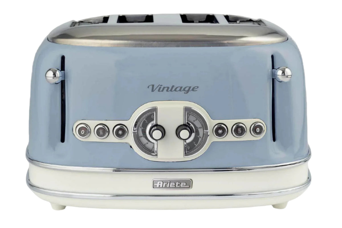Ariete Toaster 4 Slice, 1600Watts, Blue - 156
