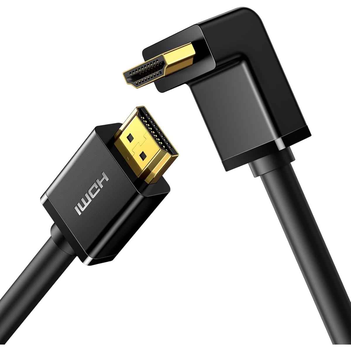 UGREEN HDMI Cable Right Angle 4K 90 Degree HDMI Cord High Speed Down Angle HDMI 2.0 Cable, 4K@60Hz HD 3D 1080P ARC Compatible for Laptop Monitor Nintendo Switch 2 Xbox PS5 PC TV 3.3FT | 10172 |