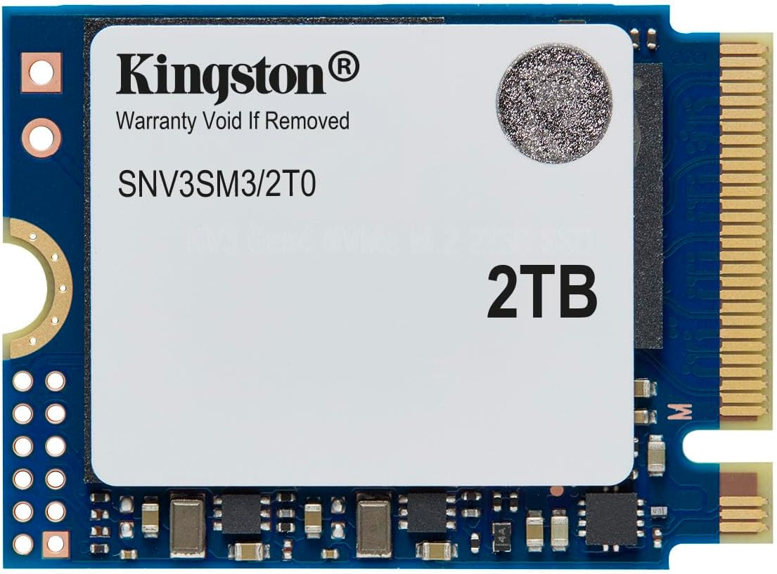 Kingston NV3 2TB M.2 2230 NVMe SSD | Up to 6000MB/s | SNV3SM3/2T0
