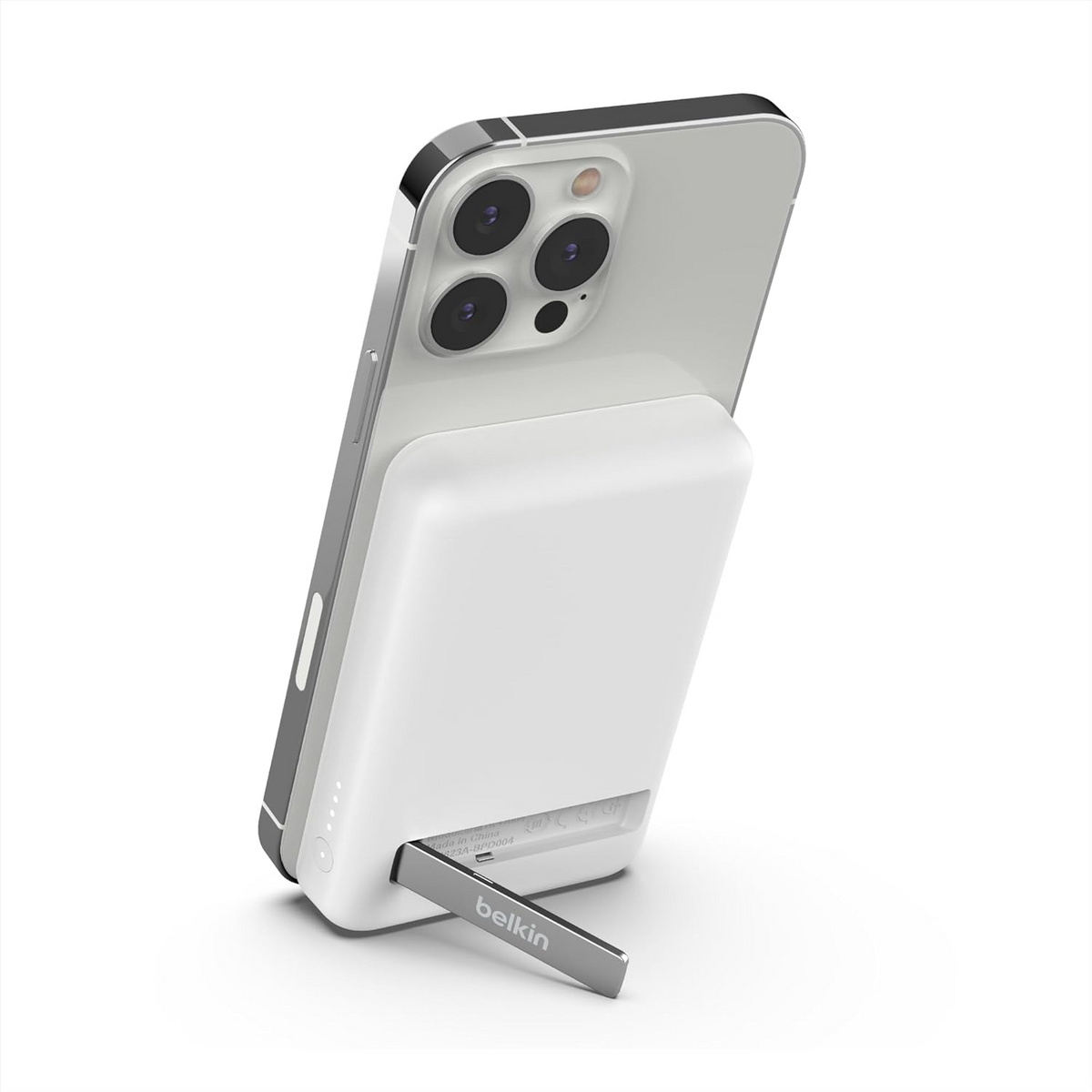 Belkin Magnetic Wireless Power Bank 5K with Stand - White
