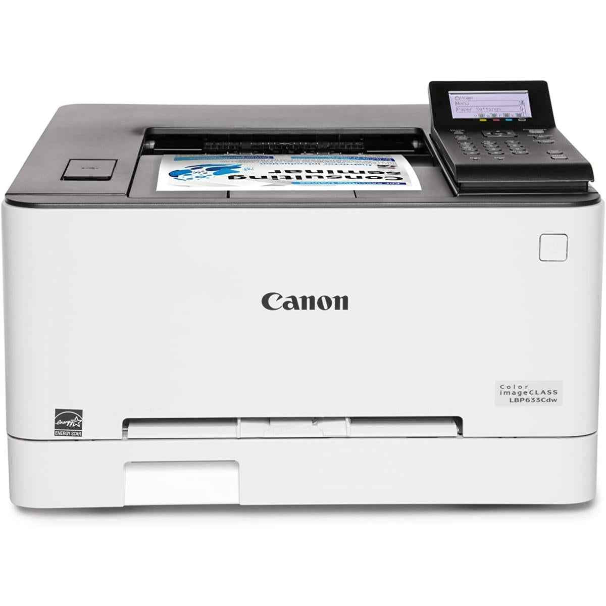 Canon I Sensys Lbp633cdw A4 Color Laser Wireless & Duplex Printer For Home & Office Up To 21 Ppm White
