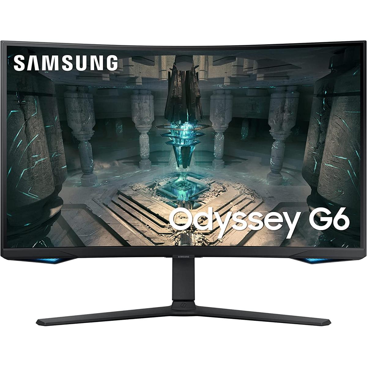 Samsung Odyssey G6 (bg650) Smart 32" 2k Curved 1000r 240hz 1ms Hdr 600 Amd Freesync Hdmi 2.1 W/ Adjustable Stand & Speakers